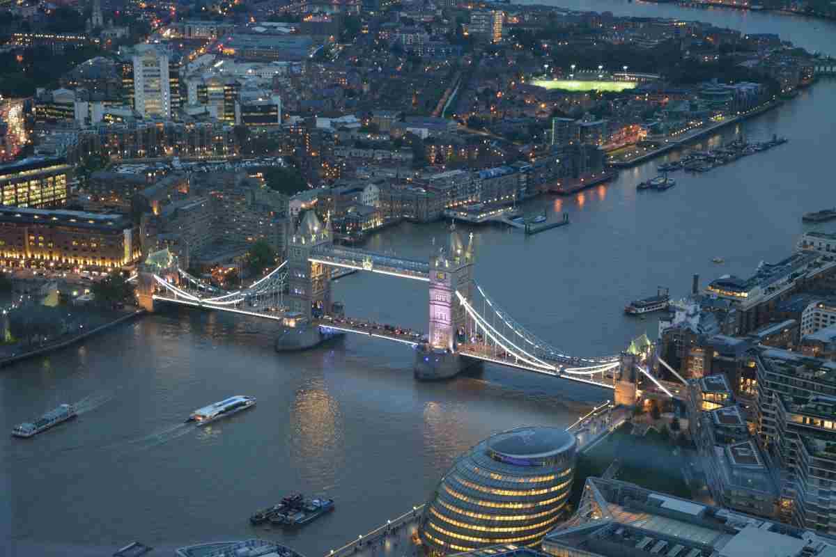 Vedere Londra dall'alto