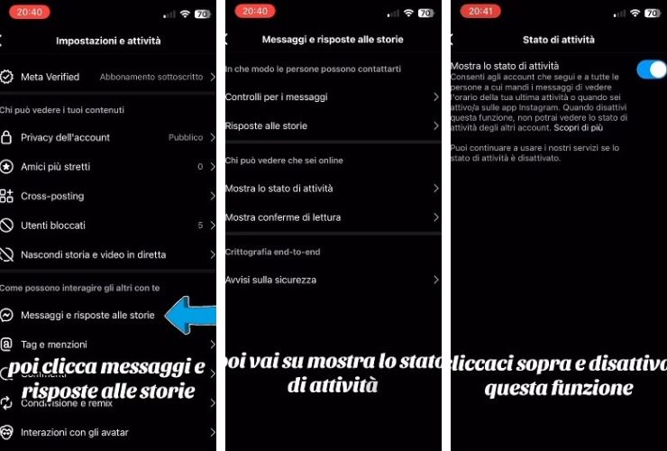 Trucco per rimuovere online su Instagram